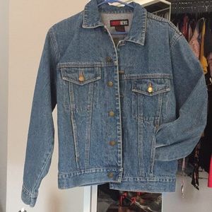 Men’s distressed jean jacket